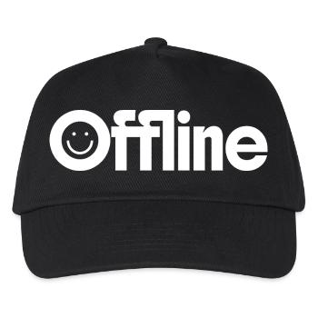 hors-ligne - Casquette de baseball Enfant - noir - Devant