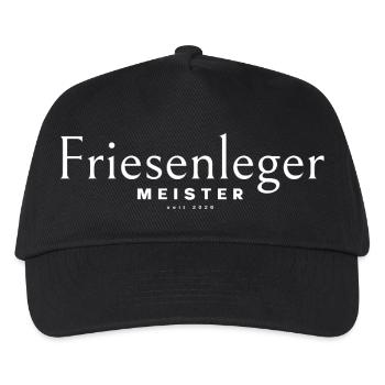 Friseur Meister 2026, Friesenleger Meister Hoodie - Kinder Basecap - Schwarz - Vorne