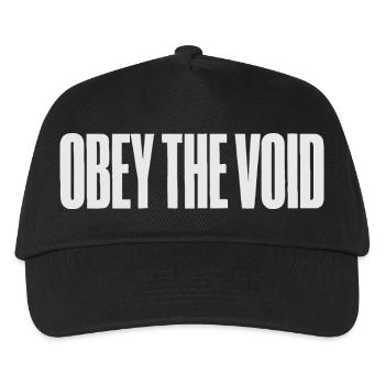 Obey the Void Bold Typographic Art - Kids’ Baseball Cap - black - Front