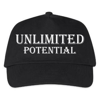 Unlimited_Potential_White - Kinder Basecap - Schwarz - Vorne