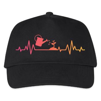 Sunset Heartbeat Gärtner Pflanzkübel - Kinder Basecap - Schwarz - Vorne