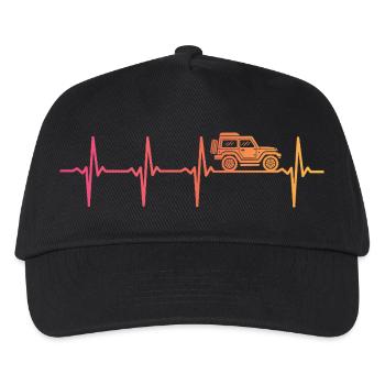 Offroad Sunset 4x4 Offroad-Geländefahrzeug - Kinder Basecap - Schwarz - Vorne