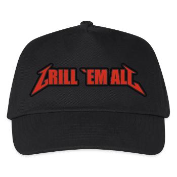 Grill em All 2 - Kinder Basecap - Schwarz - Vorne