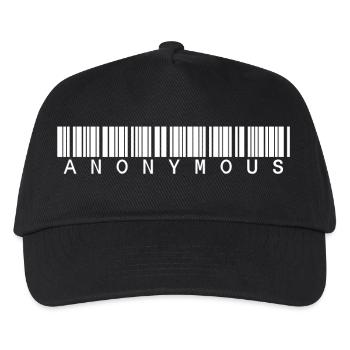 anonymous barcode - Kinder Basecap - Schwarz - Vorne