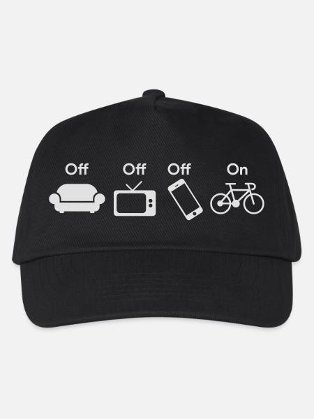 Bike On - Kinder Basecap - Schwarz