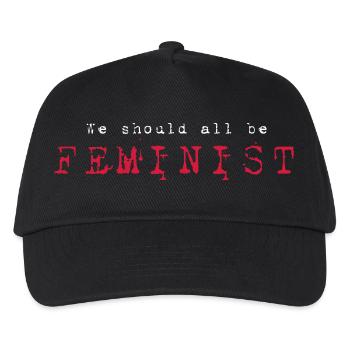 Wir sollten alle feministisch sein - Kinder Basecap - Schwarz - Vorne
