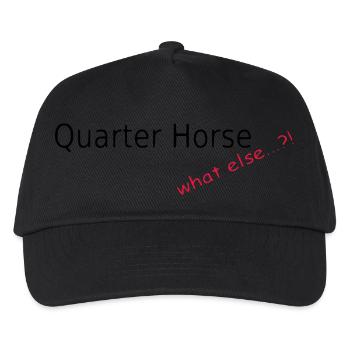 Quarter Horse, what else - Kinder Basecap - Schwarz - Vorne