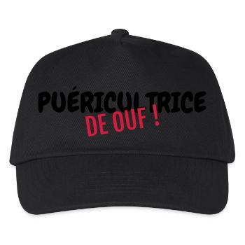 Nursery Nurse Kinderpflegerin Puéricultrice Baby - Kids’ Baseball Cap - black - Front