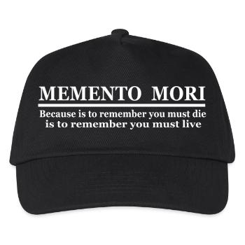Memento Mori - Kinder Basecap - Schwarz - Vorne
