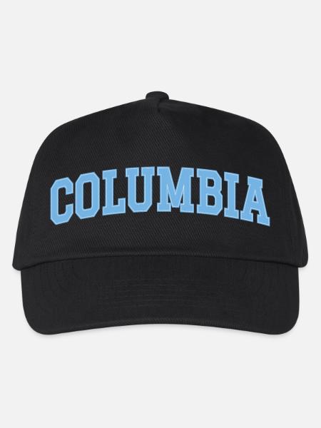 Columbia – Klassisches College-Design - Kinder Basecap - Schwarz