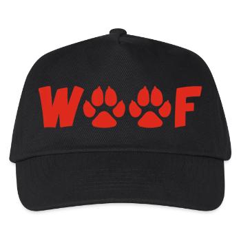 Barking dog (red) - Kids’ Baseball Cap - black - Front