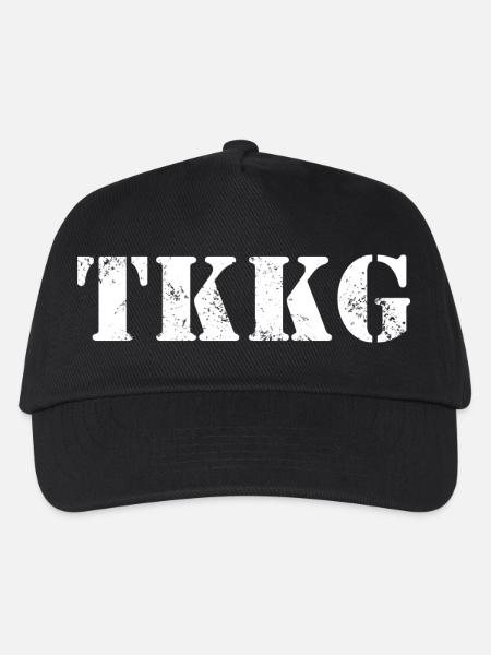 TKKG Logo Classic Weiß - Kinder Basecap - Schwarz