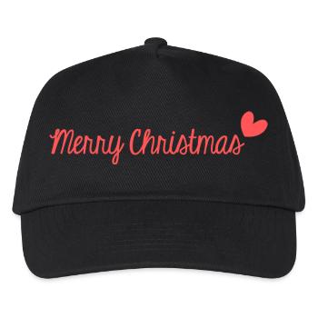 WEIHNACHTEN. FROHE WEIHNACHTEN. FROHE WEIHNACHTEN. NEUJAHR - Kinder Basecap - Schwarz - Vorne