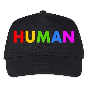 Human - Kids’ Baseball Cap - black - Front