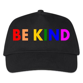Be kind - Kids’ Baseball Cap - black - Front