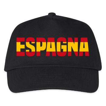 Spanien - Kinder Basecap - Schwarz - Vorne