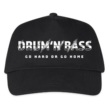 Drum n Bass art electronic music bass for DJ - Kids’ Baseball Cap - black - Front