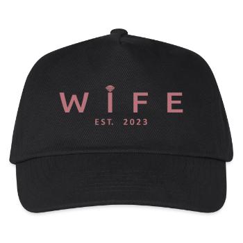 2023 Fiançailles Mariage Douche nuptiale - Casquette de baseball Enfant - noir - Devant