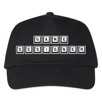 Clavier de conception de jeu - Casquette de baseball Enfant - noir - Devant