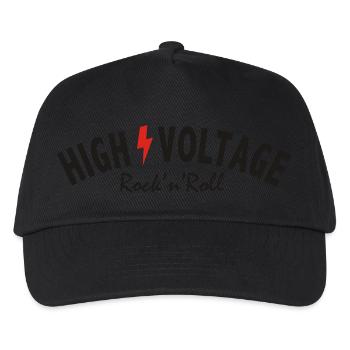 High/Voltage Fanshirt - Kinder Basecap - Schwarz - Vorne