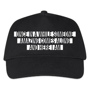 De temps en temps, quelqu’un d’incroyable vient blaguer - Casquette de baseball Enfant - noir - Devant