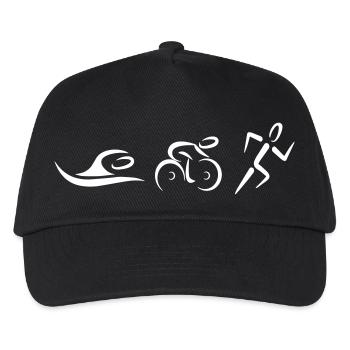 Triathlon - Kinder Basecap - Schwarz - Vorne