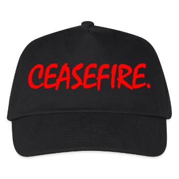 Ceasefire now - Kinder Basecap - Schwarz - Vorne