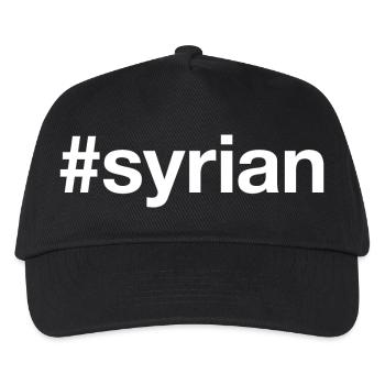 SYRIAN Syrien Hashtag - Kinder Basecap - Schwarz - Vorne