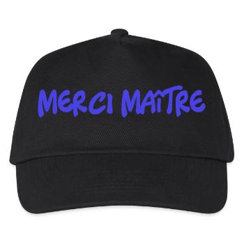 MEISTER. VIELEN DANK. DANKE, MEISTER. MEISTER. MEISTER-GESCHENK - Kinder Basecap - Schwarz - Vorne