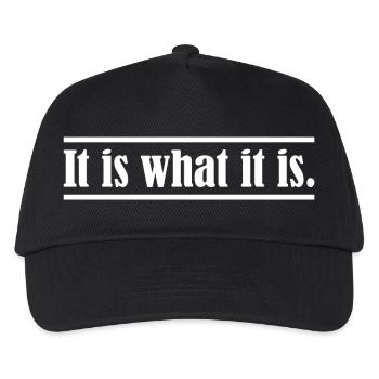 It is what it is. - Kinder Basecap - Schwarz - Vorne