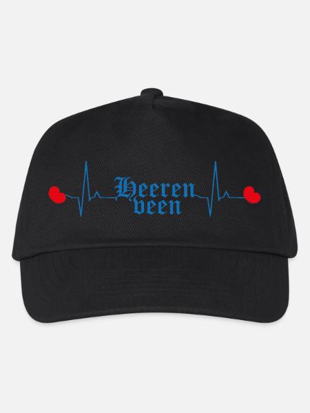 Heerenveen Heartbeat - Kinder Basecap - Schwarz