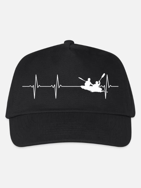 Heartbeat Kajak Duo - Kinder Basecap - Schwarz