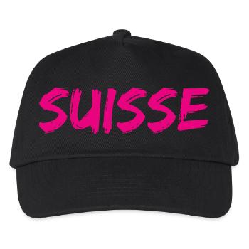 SUISSE. PAYS - Casquette de baseball Enfant - noir - Devant