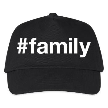 FAMILY Familie Hashtag - Kids’ Baseball Cap - black - Front