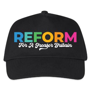 Reform, For A Greater Britain - Kids’ Baseball Cap - black - Front