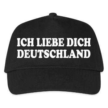 ich liebe dich deutschland - Kinder Basecap - Schwarz - Vorne