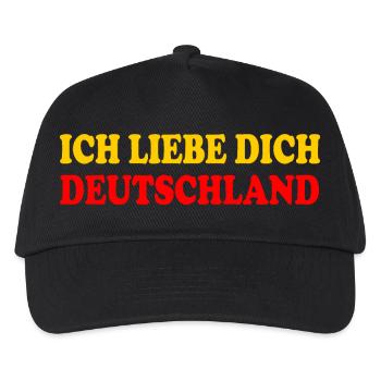 ich liebe dich deutschland - Kinder Basecap - Schwarz - Vorne