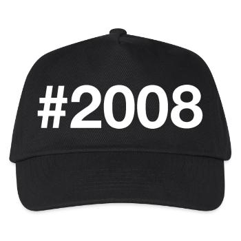 2008 Hashtag 18 ans 18e anniversaire - Casquette de baseball Enfant - noir - Devant