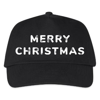 Merry Christmas: Festlicher Style - Kinder Basecap - Schwarz - Vorne