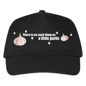 So etwas wie ein wenig Knoblauch gibt es nicht - Kinder Basecap - Schwarz - Vorne