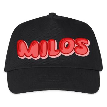 Cadeau pour Milos - Casquette de baseball Enfant - noir - Devant