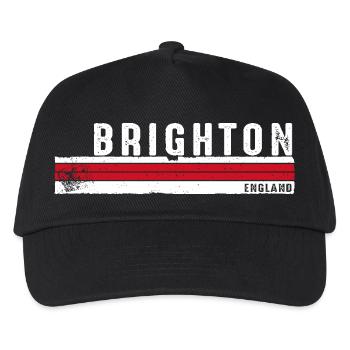 Brighton England Vintage Retro Design für Seaside - Kinder Basecap - Schwarz - Vorne