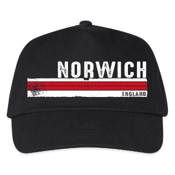 Norwich England Retro Vintage Design - Kids’ Baseball Cap - black - Front
