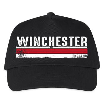 Winchester England Vintage Design - Kinder Basecap - Schwarz - Vorne