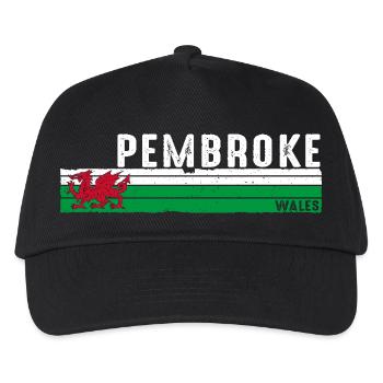 Pembroke: Feiern Sie das walisische Erbe und die Schönheit - Kinder Basecap - Schwarz - Vorne