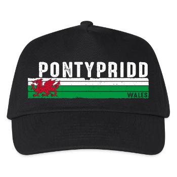 Pontypridd: Welsh Spirit and Scenic Beauty - Kids’ Baseball Cap - black - Front