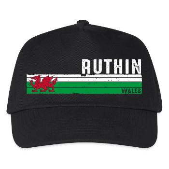 Ruthin: Genießen Sie das walisische Erbe und den Charme - Kinder Basecap - Schwarz - Vorne
