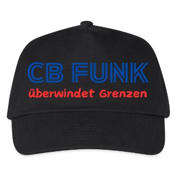 CB Funk überwindet Grenzen - Kinder Basecap - Schwarz - Vorne