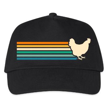 Chickens Hen - Kids’ Baseball Cap - black - Front