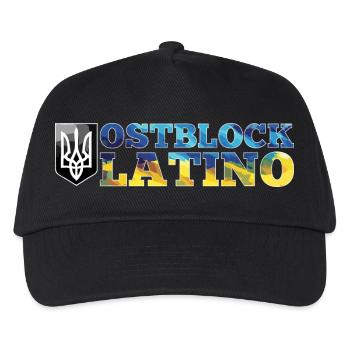 Ostblock Latino Ukrainer Ukraine Geschenk - Kinder Basecap - Schwarz - Vorne